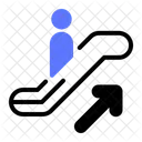 Rolltreppe nach oben  Symbol