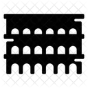 Roman Colosseum Arena Building Icon