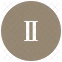 Roman Letter Two Icon
