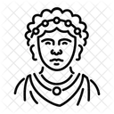 Roman Mythology Monarch Portrait Icon