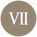 Roman Seven Number Icon