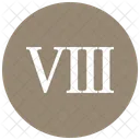 Roman Eight Number Icon