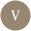 Roman Letter Five Icon