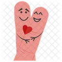 Romance Love Affair Fingers Icon