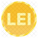 Romanian Leu Coin  Icon