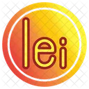 Romanian Leu Symbol Icon