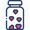 Romantic Jar Hearts Icon
