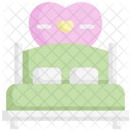 Romantic Bed  Icon