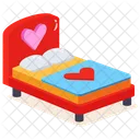 Romantic Bed Furniture Icon