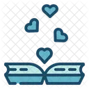 Romantic Book  Symbol
