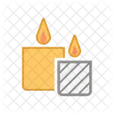 Romantic Candle Candle Valentine Icon