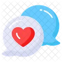 Romantic Chat Bubble Icon