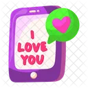 Romantic Chat Romantic Message Romantic Communication Icon