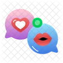 Romantic Chat Messaging Communication Icon