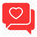 Romantic Chat Dating App Love Icon