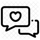 Chat Love Message Icon