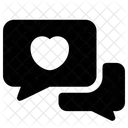 Chat Love Message Icon