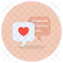 Romantic Chat Favorite Chat Love Communication Icon