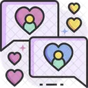 Romantic Chat Love Chat Love Message Icon