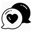 Romantic Chat Bubble Icon