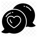 Romantic Chat Bubble Icon