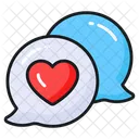 Romantic Chat Bubble Icon