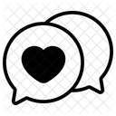 Romantic Chat Bubble Icon