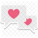 Compassion Heart Sign Love Chat Icon