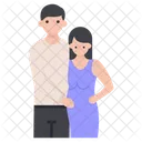 Romantic Couple Lovers Spouse Icon