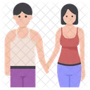 Romantic Couple Lovers Spouse Icon