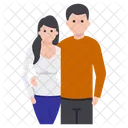 Romantic Couple Lovers Spouse Icon