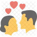 Romantic Couple Lovers Icon