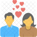 Romantic Couple Lovers Icon