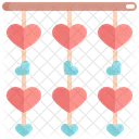 Heart Hanging Valentines Icon