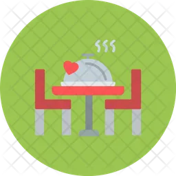 Romantic dinner  Icon