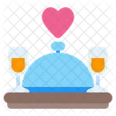 Romantic Dinner Dinner Romantic Icon