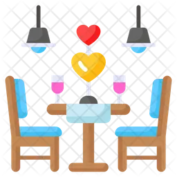 Romantic dinner  Icon