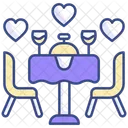 Romantic dinner  Icon