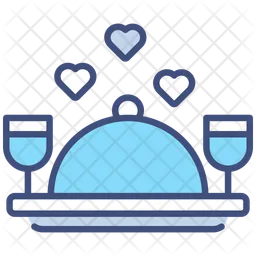 Romantic dinner  Icon