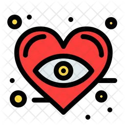 Romantic Eye  Icon