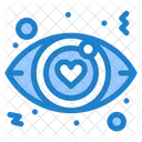 Dating Eye Love Sign Icon
