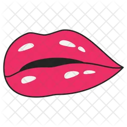Romantic Female Lips  Icon