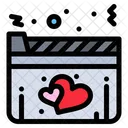 Film Heart Love Icon