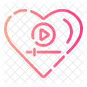 Romantic Film Love Heart Icon