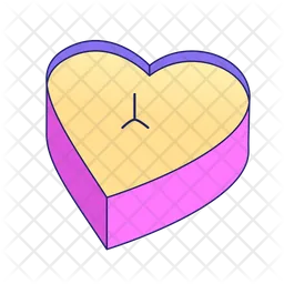 Romantic heart candle front view  Icon