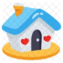 Romantic House Home Icon