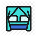 Romantic Canopy Bed Icon