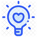 Love Bulb Lamp Icon