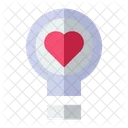 Love Light Bulb Love Valentine Icon