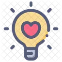 Love Bulb Lamp Icon